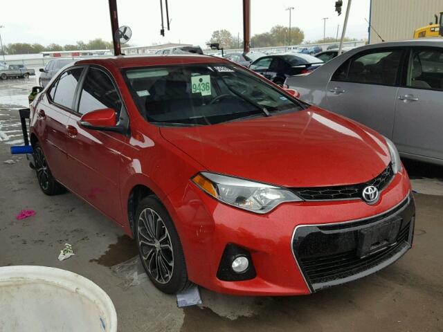 5YFBURHEXGP425386 - 2016 TOYOTA COROLLA L RED photo 1