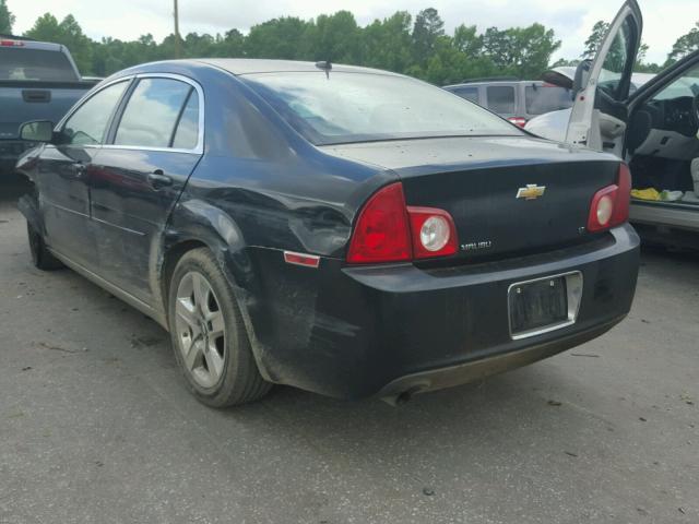 1G1ZH57BX9F237263 - 2009 CHEVROLET MALIBU 1LT BLACK photo 3