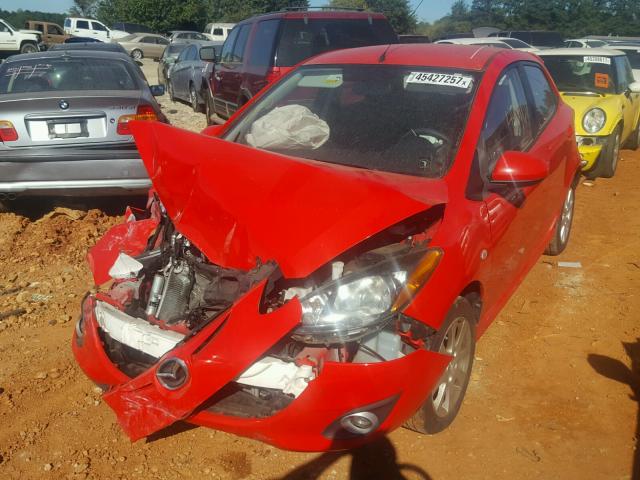 JM1DE1HY4B0100060 - 2011 MAZDA MAZDA2 RED photo 2