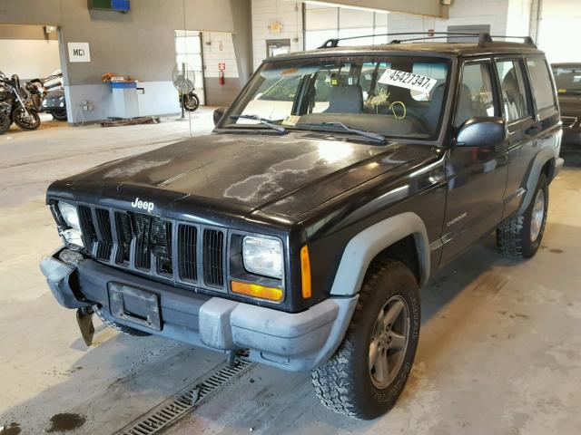 1J4FF28S9XL557549 - 1999 JEEP CHEROKEE BLACK photo 2