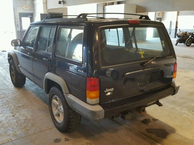 1J4FF28S9XL557549 - 1999 JEEP CHEROKEE BLACK photo 3