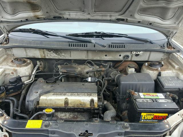 KM8SB82B81U121347 - 2001 HYUNDAI SANTA FE GRAY photo 7