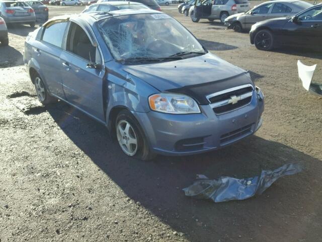 KL1TD55617B182325 - 2007 CHEVROLET AVEO BASE BLUE photo 1