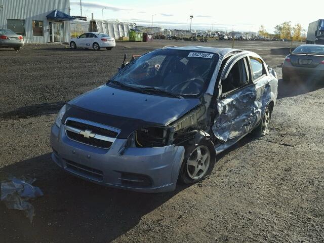 KL1TD55617B182325 - 2007 CHEVROLET AVEO BASE BLUE photo 2