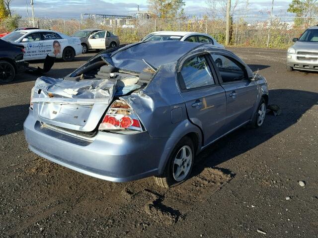 KL1TD55617B182325 - 2007 CHEVROLET AVEO BASE BLUE photo 4