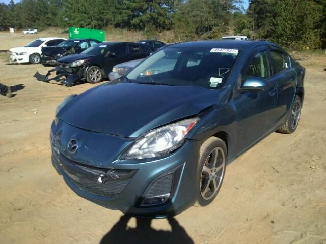 JM1BL1W65B1448300 - 2011 MAZDA 3 S BLUE photo 2