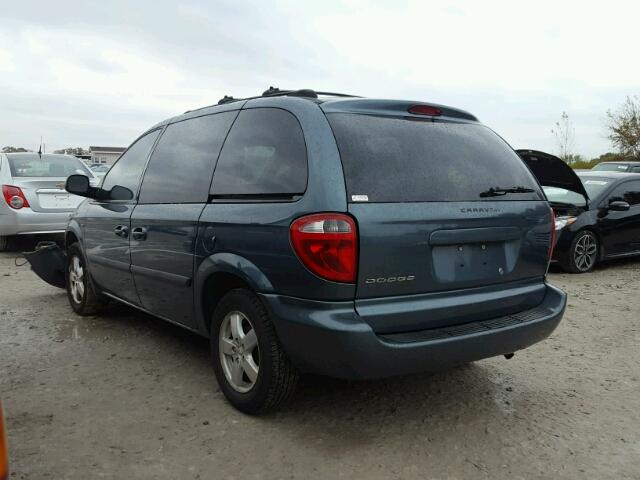 1D4GP25R25B411735 - 2005 DODGE CARAVAN SE BLUE photo 3