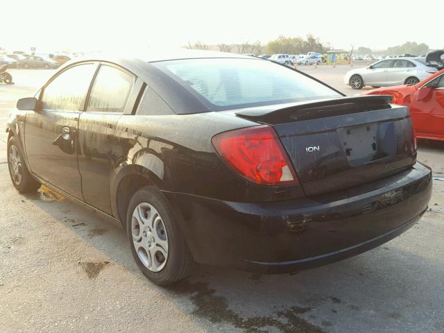 1G8AN12F24Z220233 - 2004 SATURN ION LEVEL BLACK photo 3