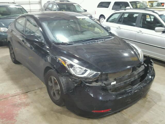 5NPDH4AE4EH544586 - 2014 HYUNDAI ELANTRA SE BLACK photo 1