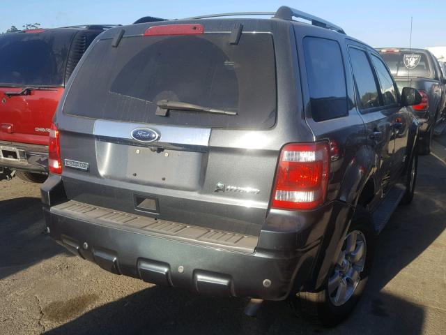 1FMCU4K35AKA96189 - 2010 FORD ESCAPE HYB GRAY photo 4