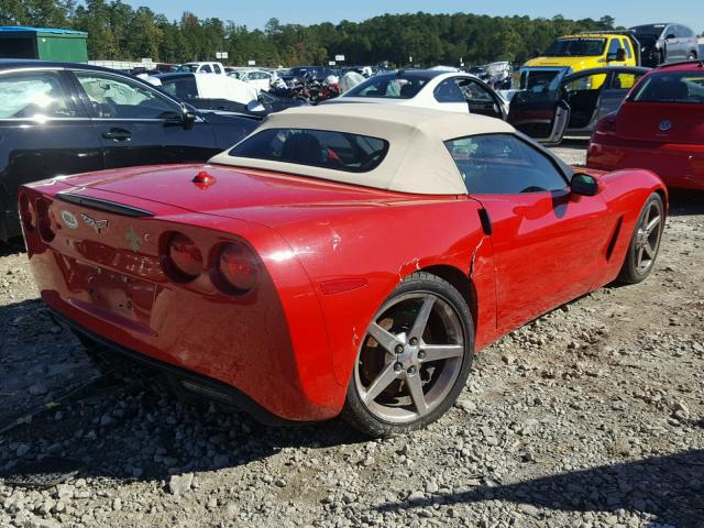 1G1YY34U155127188 - 2005 CHEVROLET CORVETTE RED photo 4