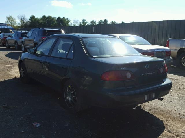 2T1BR12E81C427611 - 2001 TOYOTA COROLLA CE GREEN photo 3