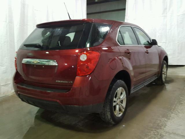 2CNALBEW2A6307338 - 2010 CHEVROLET EQUINOX RED photo 4