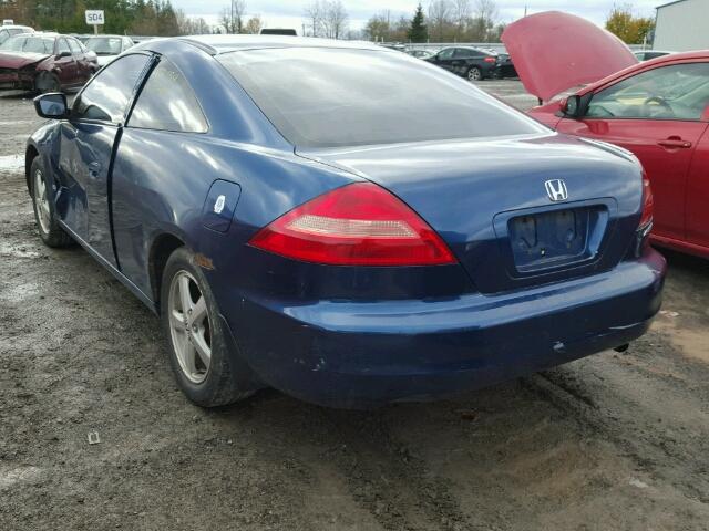 1HGCM726X3A800591 - 2003 HONDA ACCORD EX BLUE photo 3