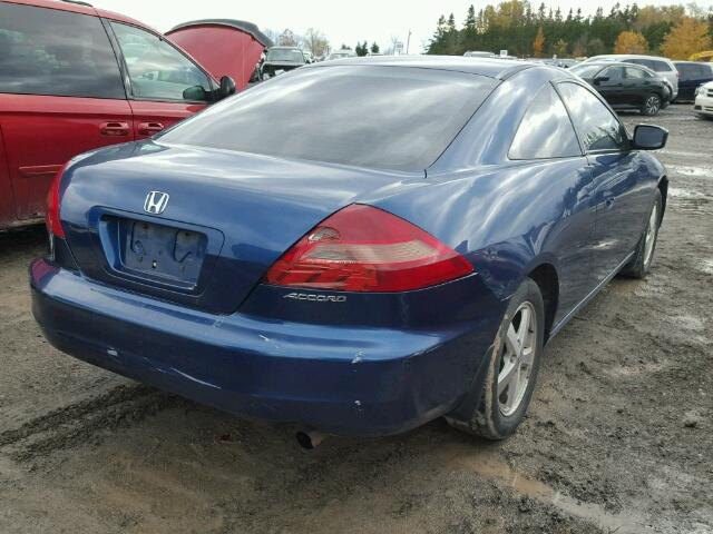 1HGCM726X3A800591 - 2003 HONDA ACCORD EX BLUE photo 4