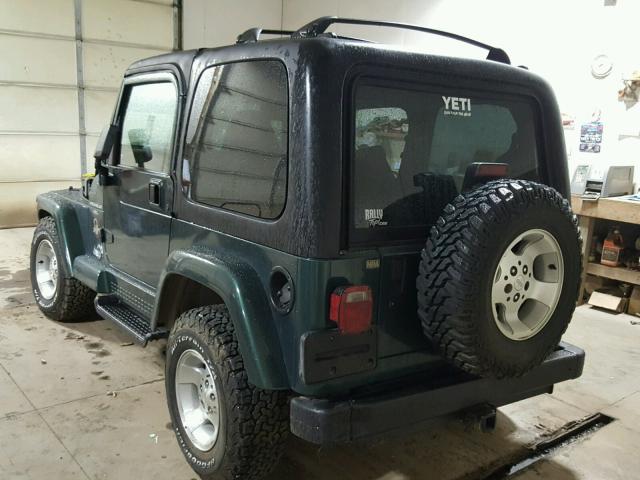 1J4FA59SXYP733095 - 2000 JEEP WRANGLER / GREEN photo 3