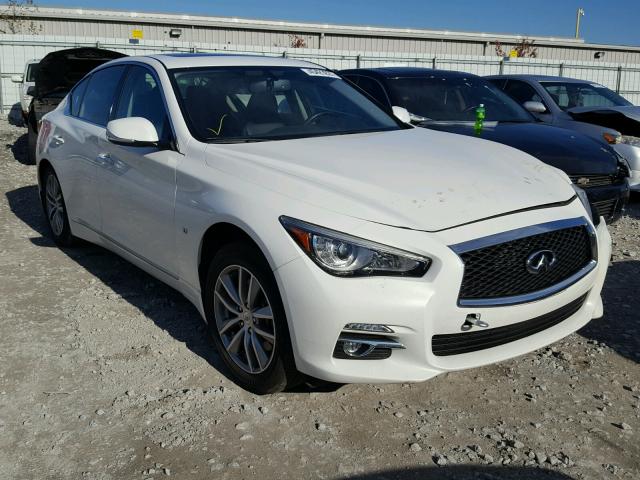 JN1BV7AR0FM393437 - 2015 INFINITI Q50 BASE WHITE photo 1