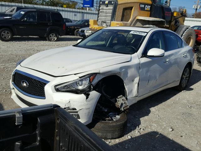 JN1BV7AR0FM393437 - 2015 INFINITI Q50 BASE WHITE photo 2