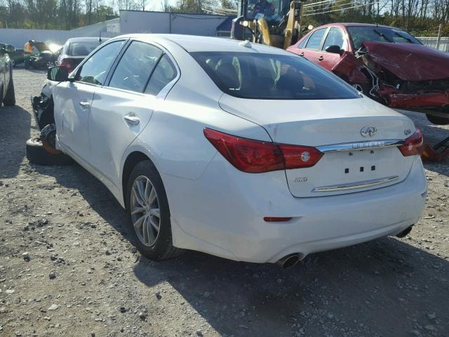 JN1BV7AR0FM393437 - 2015 INFINITI Q50 BASE Blanco foto 3