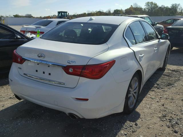 JN1BV7AR0FM393437 - 2015 INFINITI Q50 BASE Blanco foto 4