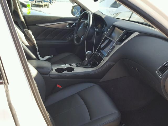 JN1BV7AR0FM393437 - 2015 INFINITI Q50 BASE Blanco foto 5