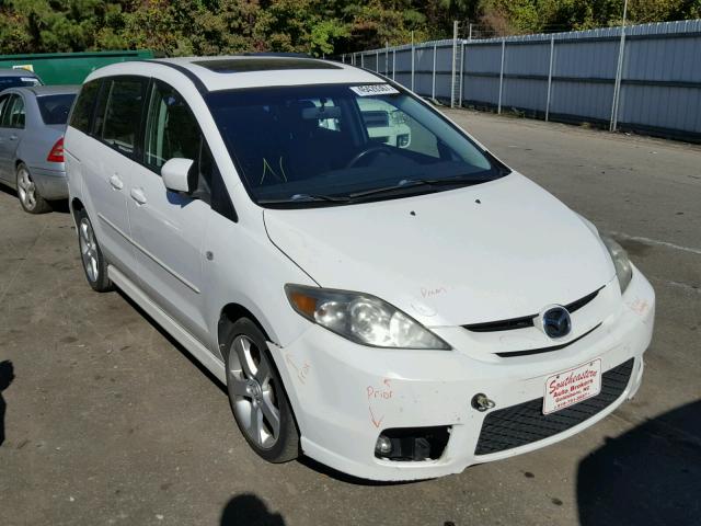 JM1CR29L670145629 - 2007 MAZDA 5 WHITE photo 1