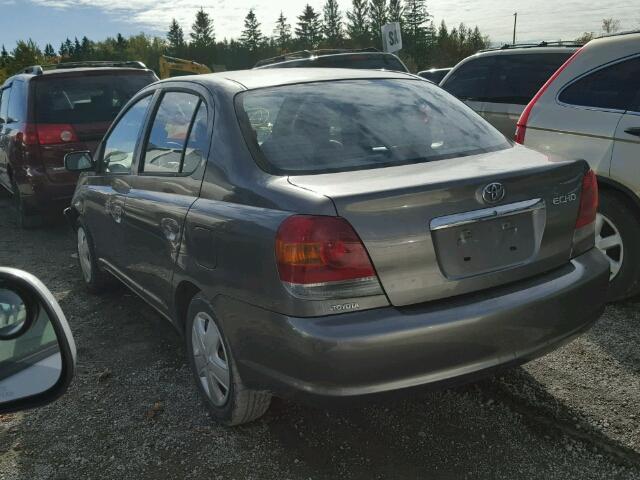 JTDBT123750375565 - 2005 TOYOTA ECHO GRAY photo 3