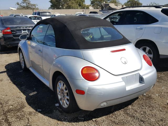 3VWCM31Y54M320907 - 2004 VOLKSWAGEN NEW BEETLE 银色 照片 3