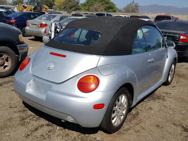 3VWCM31Y54M320907 - 2004 VOLKSWAGEN NEW BEETLE 银色 照片 4