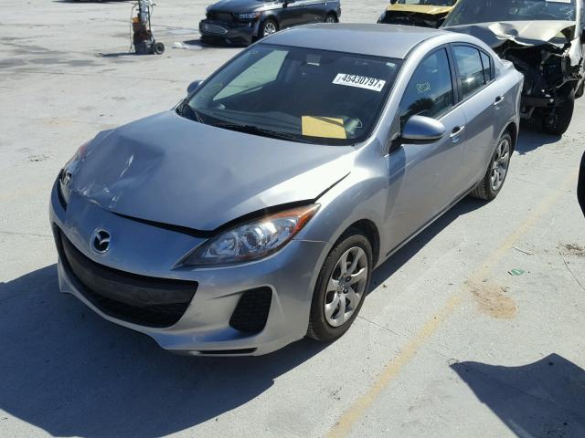 JM1BL1TF9D1728051 - 2013 MAZDA 3 I GRAY photo 2