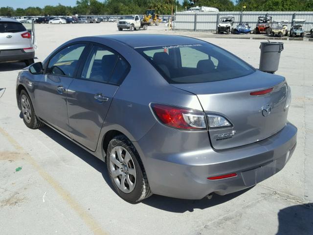 JM1BL1TF9D1728051 - 2013 MAZDA 3 I GRAY photo 3