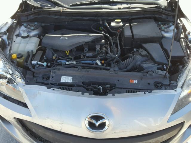 JM1BL1TF9D1728051 - 2013 MAZDA 3 I GRAY photo 7