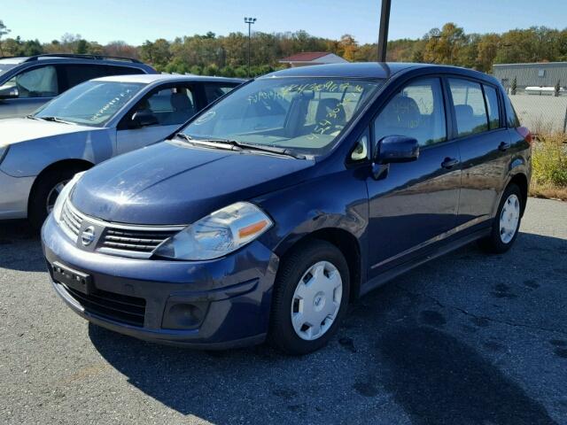 3N1BC13EX8L444923 - 2008 NISSAN VERSA S BLUE photo 2