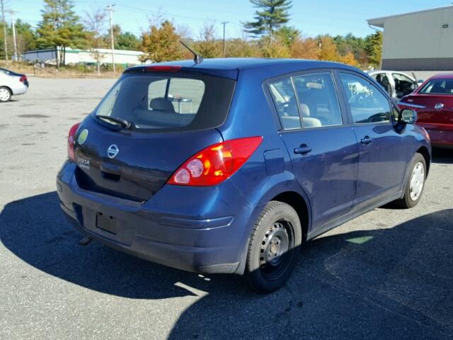 3N1BC13EX8L444923 - 2008 NISSAN VERSA S BLUE photo 4