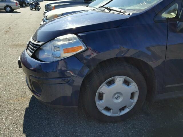 3N1BC13EX8L444923 - 2008 NISSAN VERSA S BLUE photo 9