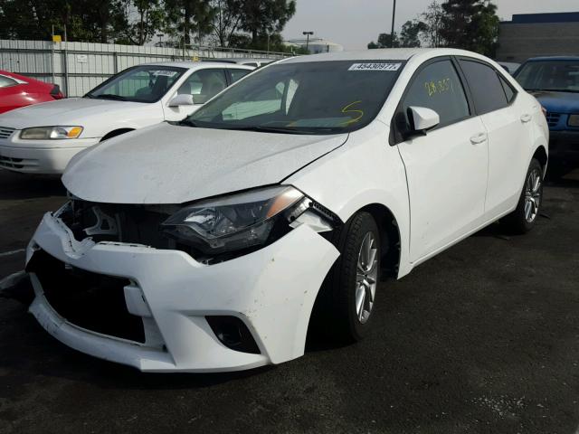 5YFBURHE1FP219467 - 2015 TOYOTA COROLLA L WHITE photo 2