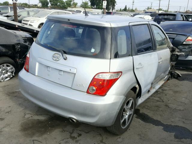 JTKKT604465017278 - 2006 TOYOTA SCION XA SILVER photo 4