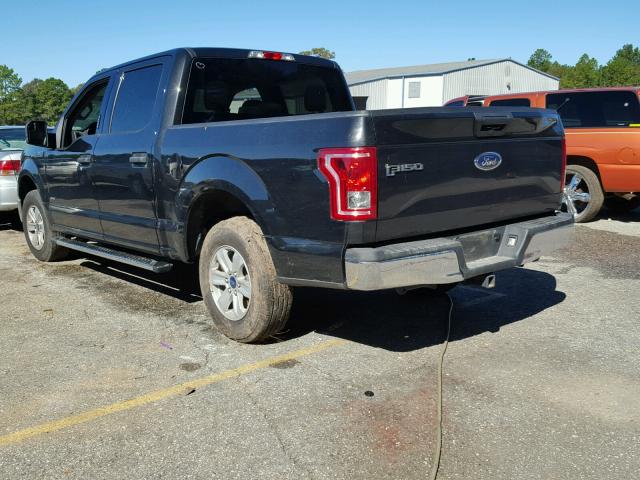 1FTEW1CP0FFB87863 - 2015 FORD F150 SUPER BLACK photo 3