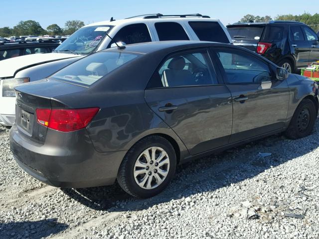 KNAFU4A26B5399635 - 2011 KIA FORTE EX BROWN photo 4