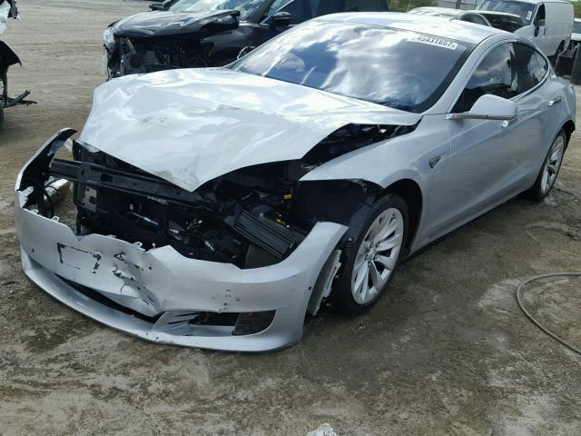 5YJSA1E16GF149540 - 2016 TESLA MODEL S SILVER photo 2