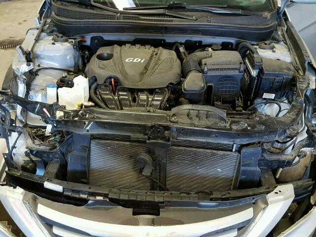 5NPEB4AC9EH882912 - 2014 HYUNDAI SONATA GLS SILVER photo 7