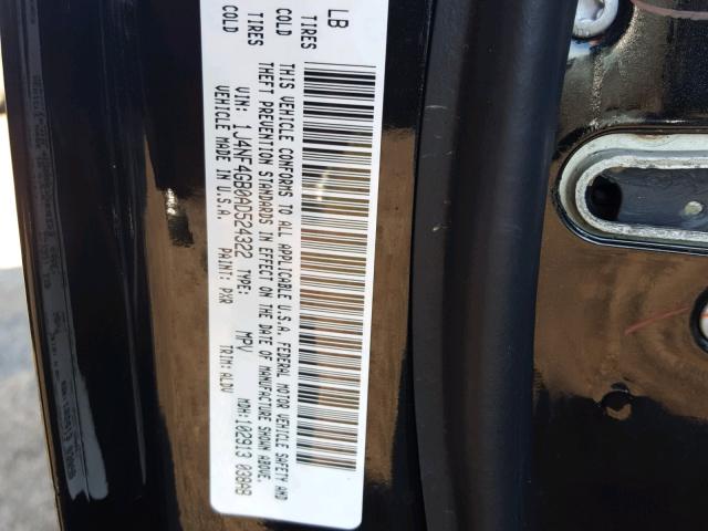 1J4NF4GB0AD524322 - 2010 JEEP PATRIOT LI BLACK photo 10