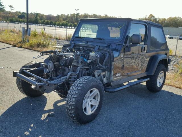 1J4FA64S86P779955 - 2006 JEEP WRANGLER / BLACK photo 2