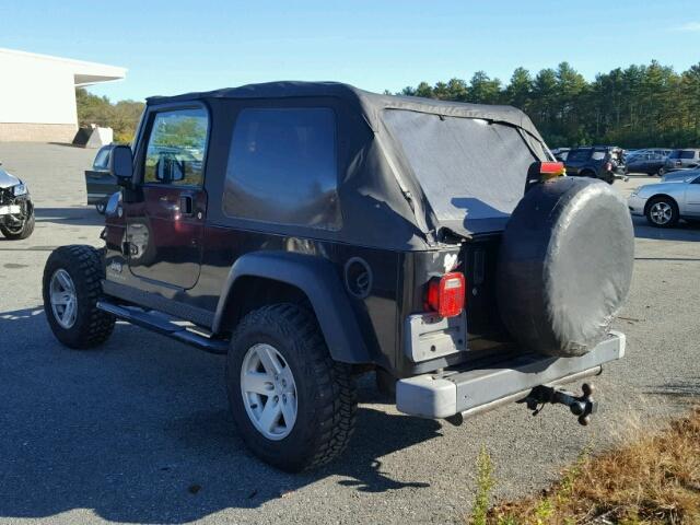 1J4FA64S86P779955 - 2006 JEEP WRANGLER / BLACK photo 3