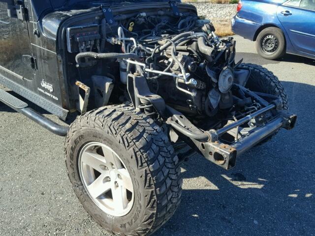 1J4FA64S86P779955 - 2006 JEEP WRANGLER / BLACK photo 9