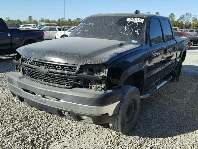 1GCHK23DX6F254909 - 2006 CHEVROLET SILVERADO BLACK photo 2