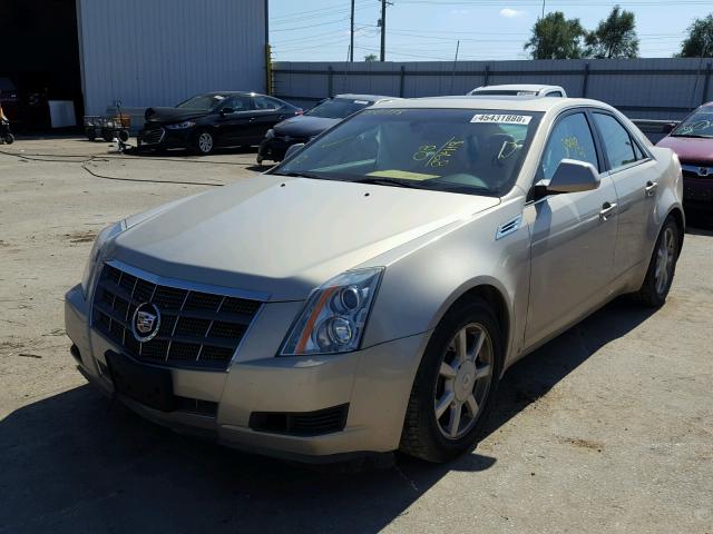 1G6DS57V880210256 - 2008 CADILLAC CTS HI FEA GOLD photo 2