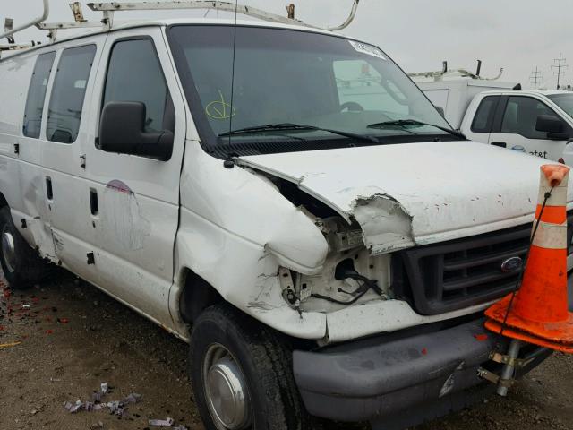 1FTSE34L46DA48280 - 2006 FORD ECONOLINE WHITE photo 9