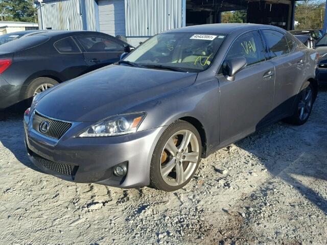 JTHBF5C27C5167950 - 2012 LEXUS IS 250 GRAY photo 2