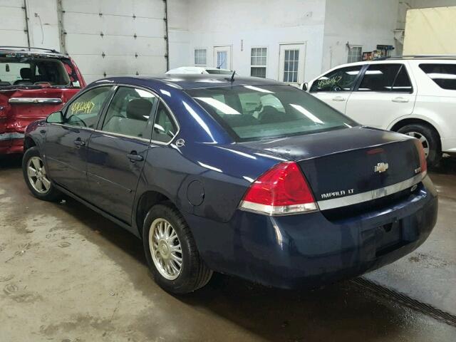 2G1WT58KX79158410 - 2007 CHEVROLET IMPALA LT BLUE photo 3